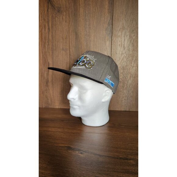 Men's ACDC Band 1978 Tour Stars & Swirls Flat Brim Hat - Picture 2 of 6